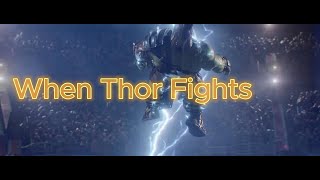 When Thor Fights Thor Ragnarok  Led Zeppelin  Immigrant Song [upl. by Lever527]