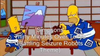 Simpsons Season 10 Episode 23 OSTBattling Seizure Robots [upl. by Ocirema185]