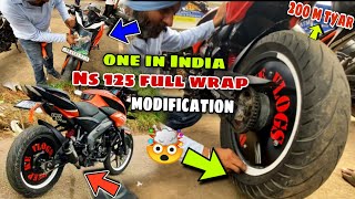 NS 125 full wrap modification  After modification look 🥵  Deep kevlogs ♥️ [upl. by Aylsworth]