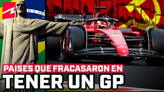 TOP 5  PAISES DEL MUNDO QUE FRACASARON EN TENER UN GP DE F1  TOMO 3 [upl. by Idou668]