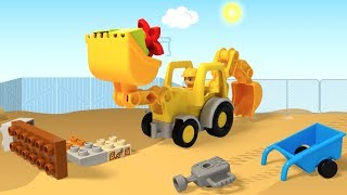 LEGO DUPLO Truck Construction and Train Product Animation Films Compilation [upl. by Annayehc]