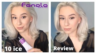 Fanola No Yellow 10 Platinum Ice Review 3 wash test [upl. by Sheeree]