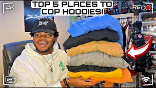 TOP 5 PLACES TO BUY THE BEST HOODIES [upl. by Ludlew778]