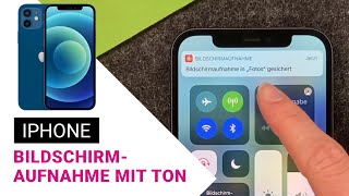 Apple iPhone Bildschirmaufnahme mit Ton [upl. by Odracer71]