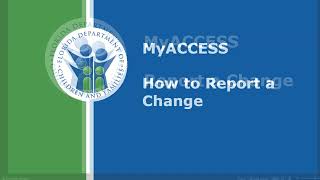 How to Report a Change in MyACCESS [upl. by Ibbor]