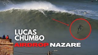 Lucas Chumbos Epic Ride at NAZARE  Incredible BIG WAVE SURFING [upl. by Anrapa]