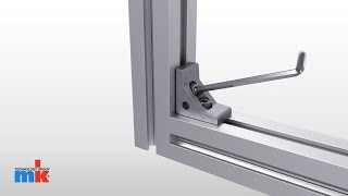 Connect aluminum profiles with angle fasterners [upl. by Ashlan]