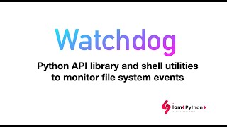 Watchdog  Python File Monitoring Events [upl. by Anneirda541]