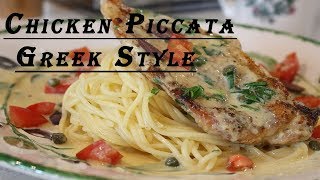 Greek Style Chicken Piccata Avgolemono [upl. by Aekan]