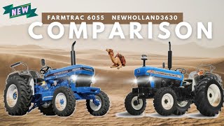 Farmtrac 6055 Pawermaxx vs New Holland 3630 Tx  Tractor comparison  full hindi video 60hp vs 55hp [upl. by Drwde]