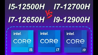 I512500H vs I712650H vs I712700H vs I912900H  Benchmark and game test [upl. by Hpseoj944]