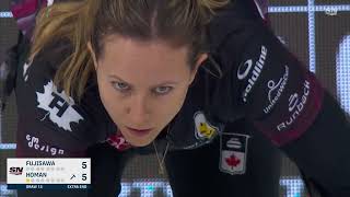 Homan calls an audible to beat Fujisawa  Princess Auto Players Championship Top Plays [upl. by Constantine856]