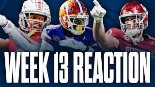 CFB Week 13 Reaction  Ohio State vs Indiana Ole Miss vs Florida Alabama vs Oklahoma [upl. by Marcella627]