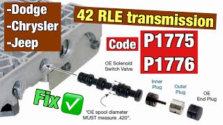 42rle P1775 P1776 solenoid switch valve latched in the LR or TCC position [upl. by Cardon]