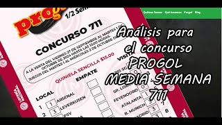 Progol Media Semana 711  Análisis completo [upl. by Eryn]