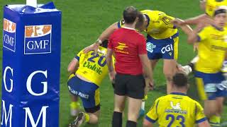 TOP 14  Essai de Baptiste JAUNEAU ASM  ASM Clermont  Stade Toulousain [upl. by Arriaes]