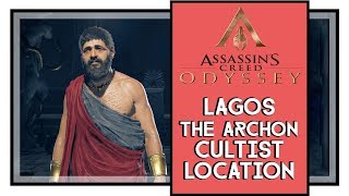 Assassins Creed Odyssey Lagos the Archon Cultist Location Peloponnesian League Cultists [upl. by Albin971]