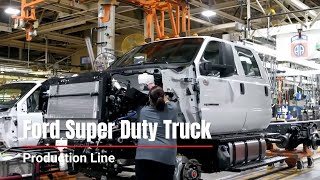 Ford Super Duty Production  How Truck is Made [upl. by Anenahs]