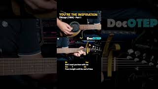 Youre The Inspiration  Chicago 1984 Easy Guitar Chords Tutorial with Lyrics Part 1 SHORTS REELS [upl. by Guenzi]