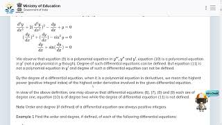 Differential Equations SATHEEENGG swayamprabha engineeringexams [upl. by Yblehs979]