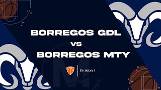 Borregos GDL Vs Borregos Monterrey Varonil Liga ABE [upl. by Endys]