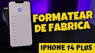 IPHONE 14 PLUS 📲 Como Borrar O Restaurar De Fabrica iphoneborrado iphone14plus reset [upl. by Aciruam]