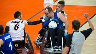 Wheelchair rugby highlights  London 2012 Paralympic Games [upl. by Norha]