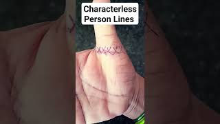 Characterless Person Lines Signs in Hand palmistry astrology character less astrology [upl. by Geffner]