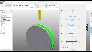 How to create Autodesk PowerMill 4 Axis rotary Tool path in complete tutorial delcam cnc nxcad [upl. by Esylle]