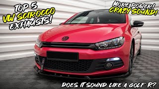 Top 5 Volkswagen Scirocco R  20 TSI Exhausts 2022 [upl. by Gena]