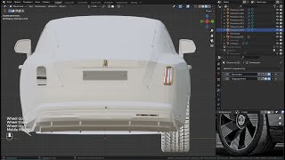 RollsRoyce Spectre 18 Car modeling in Blender 3d [upl. by Ttennej]