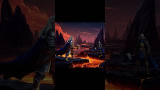 Uther kills Arthas on Mustafar real canon warcraft event [upl. by Atnes]