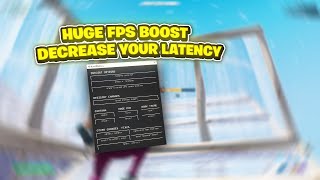 How To Boost Your FPS amp Fix FPS Drops In Fortnite Chapter 5 Season 2 Decrease Latency [upl. by Edac]