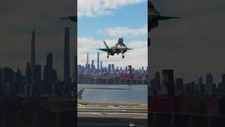 F35 US Marines Jet Fighter escorting Air Force One and landing [upl. by Shane860]