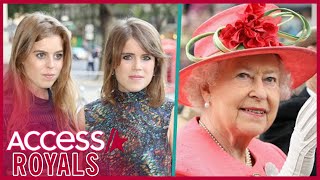 Princess Beatrice amp Princess Eugenies Tribute To Dearest Grannie Queen Elizabeth [upl. by Manella]