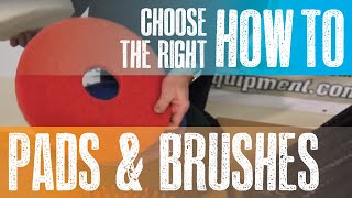 Floor Scrubbers  How to Choose the Right Pads and Brushes [upl. by Eahsal79]