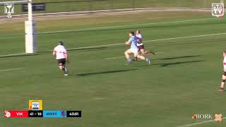 2020 John I Dent Cup Premier 1 Round 8 Highlights  Tuggeranong Vikings vs Wests Lions [upl. by Ttevi]