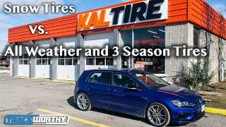 Snow Tires vs All Weather and 3 Season Tires [upl. by Wichman286]