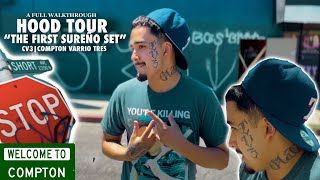 Hood Tour In COMPTON VARRIO 3 Walked Through The Whole Hood THE FIRST SUREÑO SET “vlog compton [upl. by Novahc635]