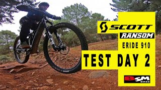 SCOTT RANSOM ERIDE 910  TEST DAY 2 bsm bikes [upl. by Swee308]