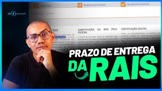 RAIS ANO BASE 2023 O PRAZO DE ENTREGA COMEÇOU DIA 050424 ENTENDA [upl. by Ecnerol]