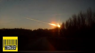 Meteor strike in Chelyabinsk Russia injures 500  amazing video shows explosion amp impact [upl. by Mitchel]