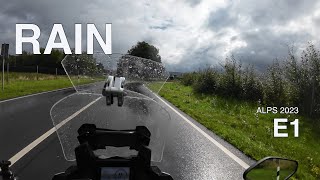 Alps 2023 E1 Getting there  Solo electric motorcycle camping trip  Energica Experia [upl. by Olegnaid]