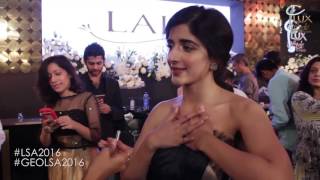 Mawra Hocane wishing her sister Urwa best of luck for her performance at the 15th Lux Style Awards [upl. by Malinowski]