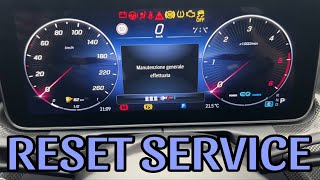 RESET SERVICE MERCEDES DAL 2021 IN POI [upl. by Lezah]