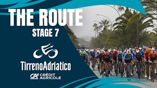 Tirreno Adriatico 2024  Tappa 7 il percorso [upl. by Eadmund]