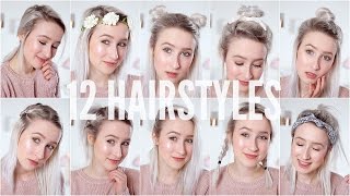 12 EASY HEATLESS HAIRSTYLES  Short  Medium Hair  Sophie Louise [upl. by Yeleek]