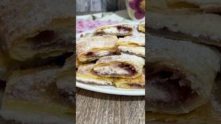 Trapunta di sfoglia con ricotta e marmellata shortvideo short divertirsiincucina [upl. by Romano693]