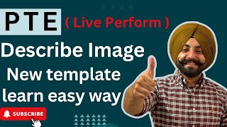 PTE describe image new template easy way to perform live perform  Gurwinder Sir [upl. by Eesdnyl805]