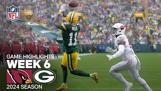 Arizona Cardinals vs Green Bay Packers Game Highlights  NFL 2024 Season Week 6 [upl. by Olegnaid]